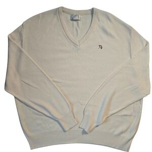 Vintage Preppy 90s Arnold Palmer Golf Sweater V Neck Size XL Large  Made In USA
